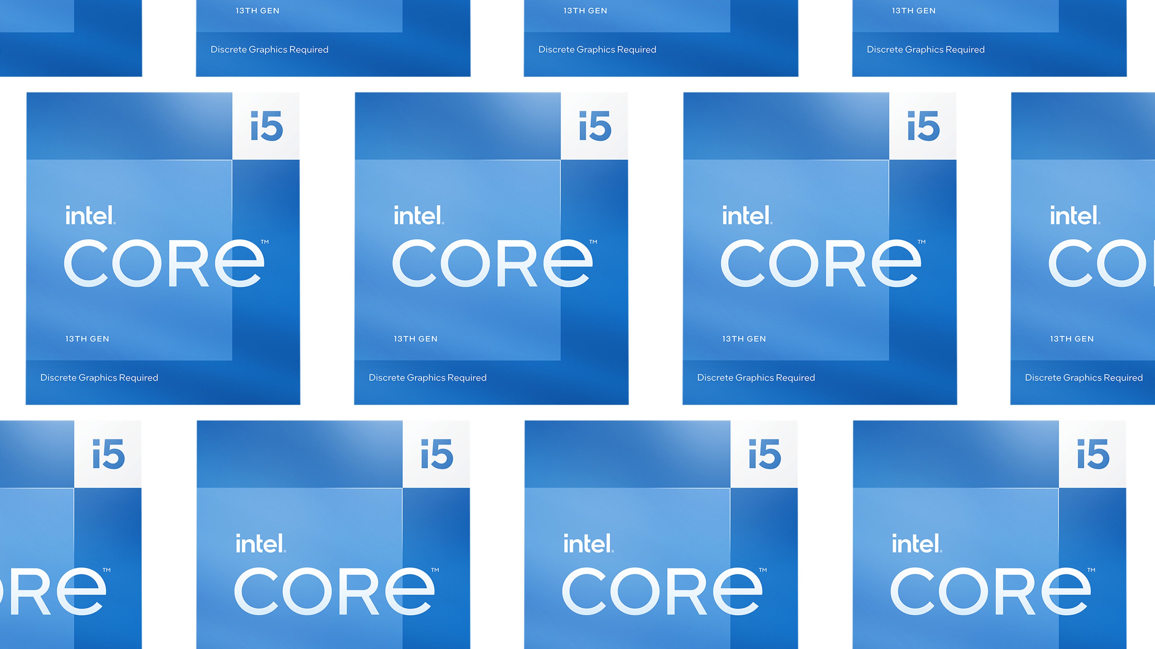 13th-gen core i5 intel processor boxes, tiled