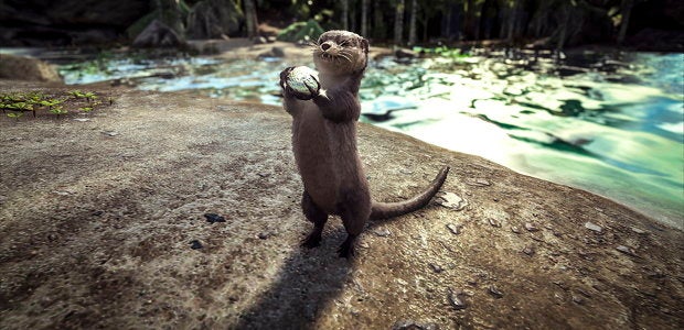 Image for Ark: Survival Evolved's launch trailer meets otter friend
