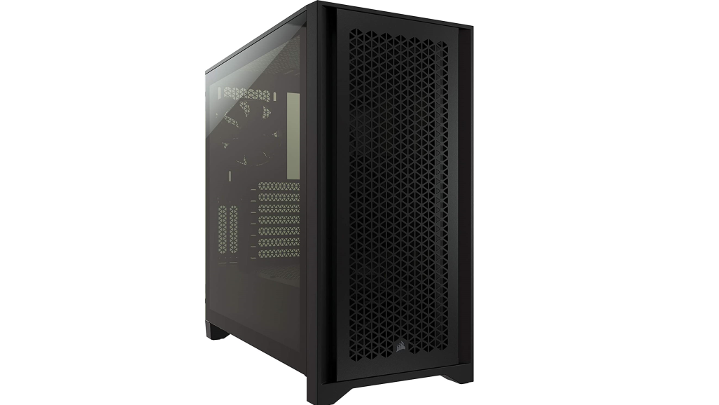 a photo of the corsair 4000d airflow pc case in black