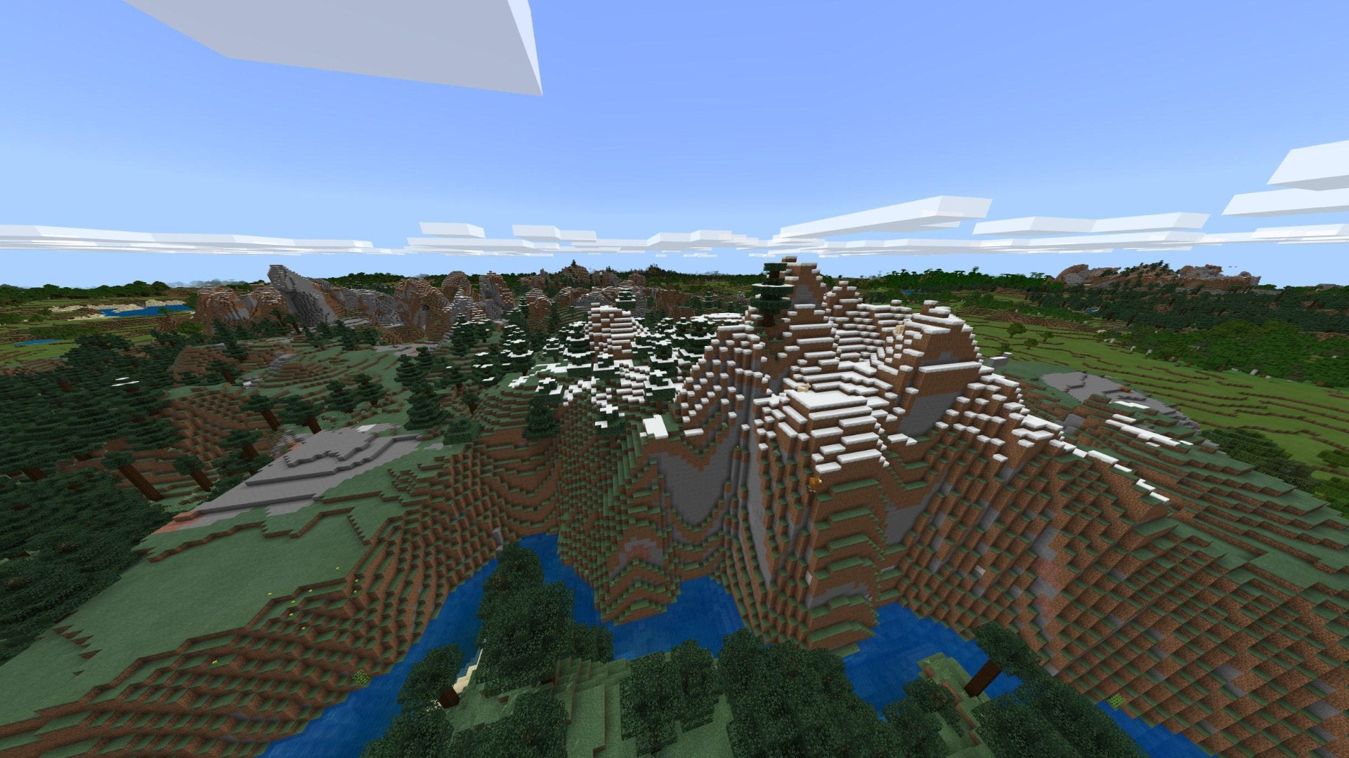 A Minecraft Bedrock screenshot of a new world created with the seed 46623432.