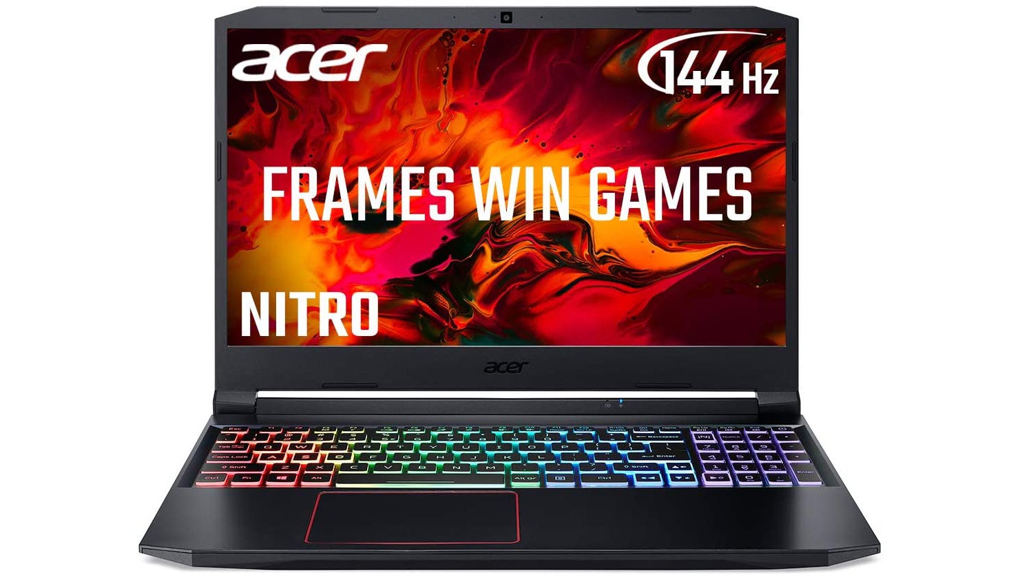 a photo of a gaming laptop, specifically the acer nitro 5