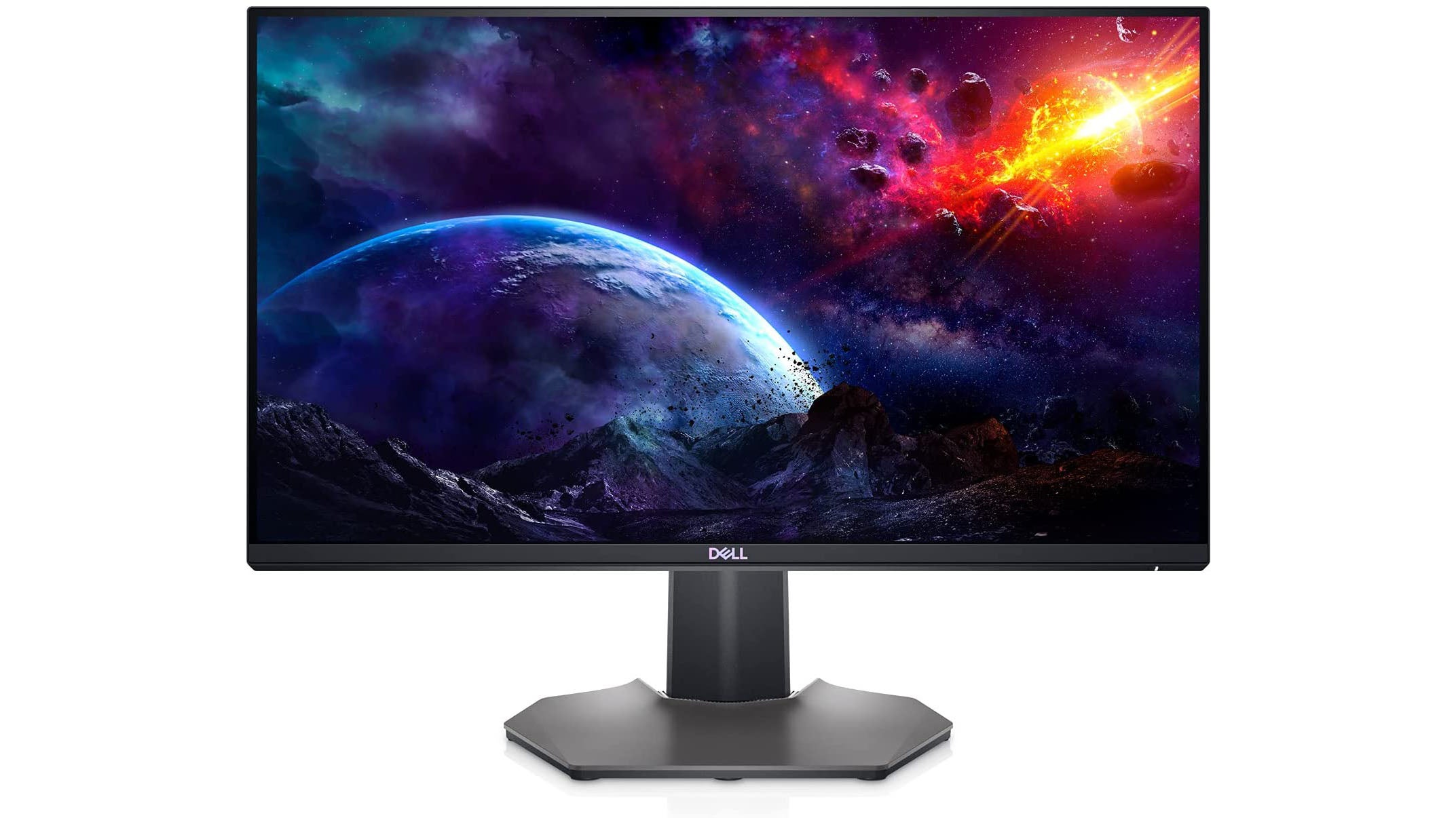 a photo of the dell s2522hg 240hz gaming monitor, showing a modern 25-inch display