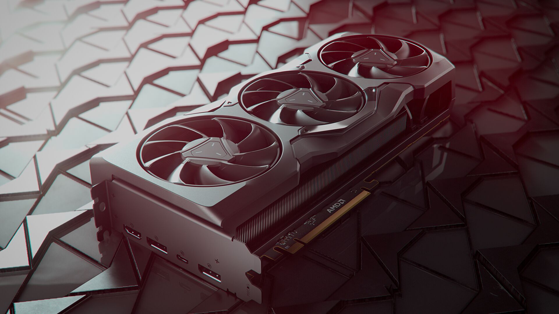 A render of the AMD Radeon RX 7900 XTX