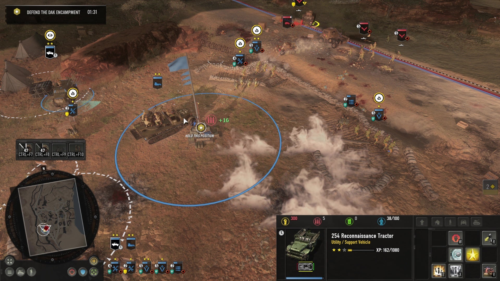German forces attack British soldiers in a desert in Company Of Heroes 3