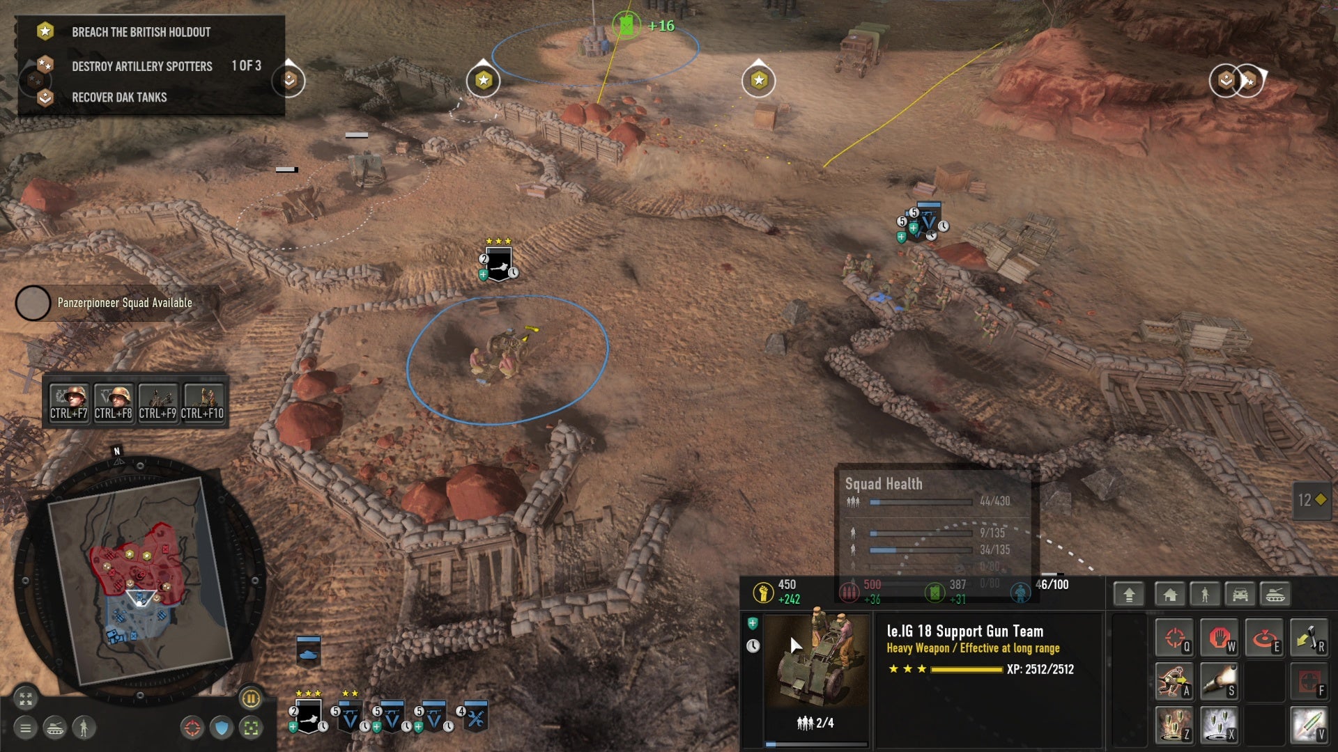 German forces stake out an abandoned camp in Company Of Heroes 3