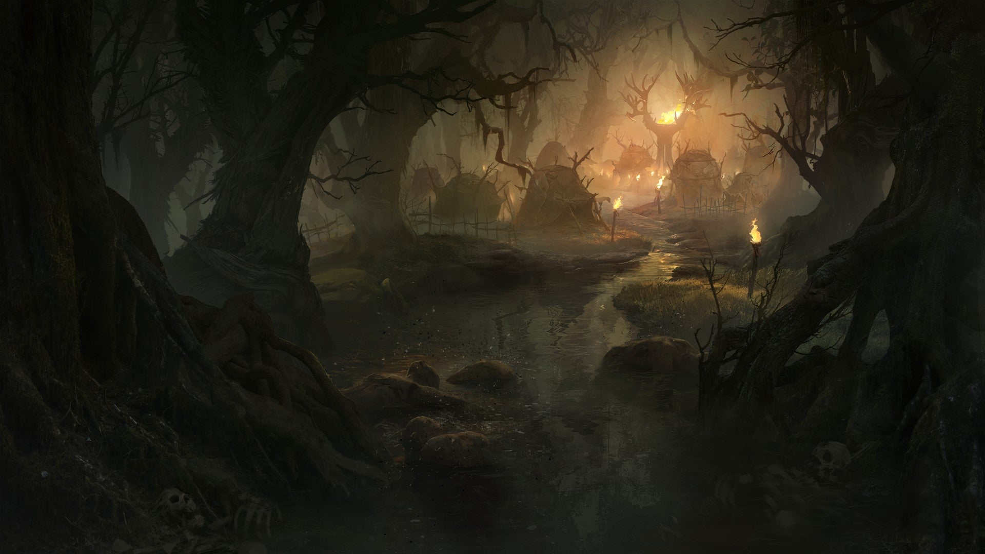 The Bilefen swamp zone in Diablo Immortal