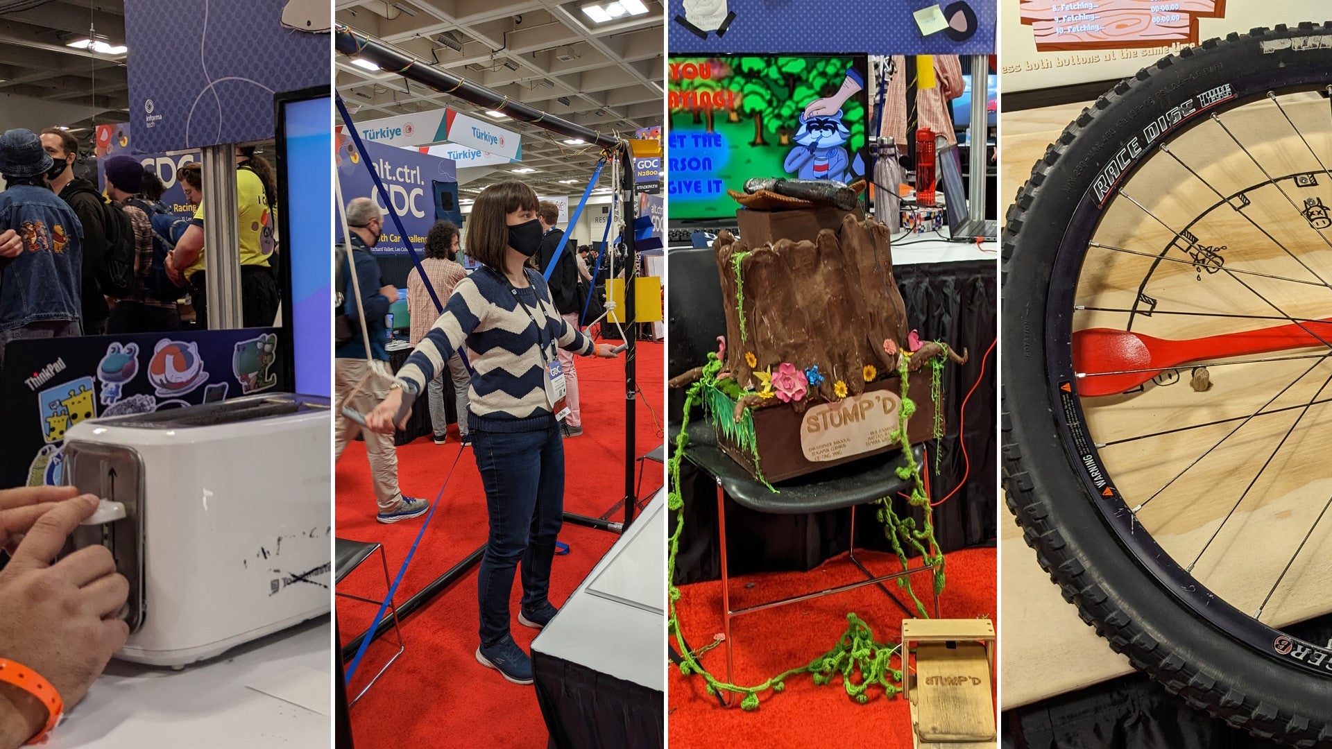 Toasters, pulleys, wheels and giant hats: the coolest Alt Ctrl games at GDC 2023