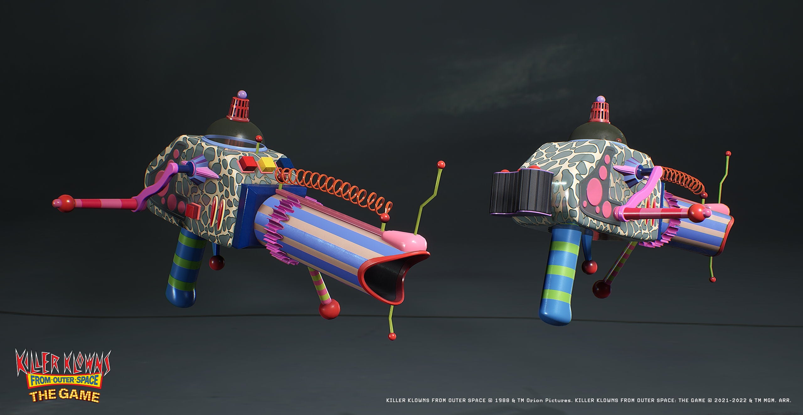 Bazooka rifle concept art from Killer Klowns From Outer Space: The Game