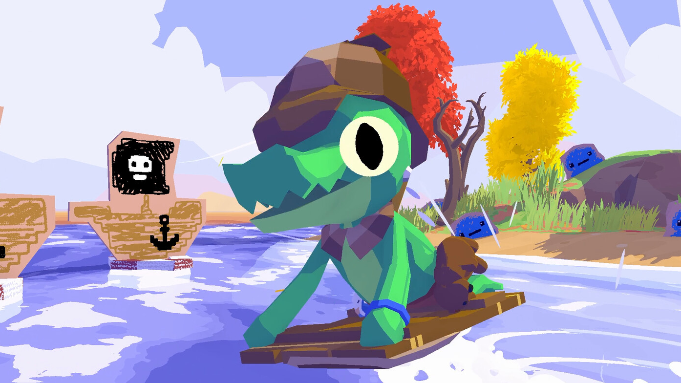 A screenshot from MegaWobble's Lil Gator Game, coming to Steam on December 14th, 2022