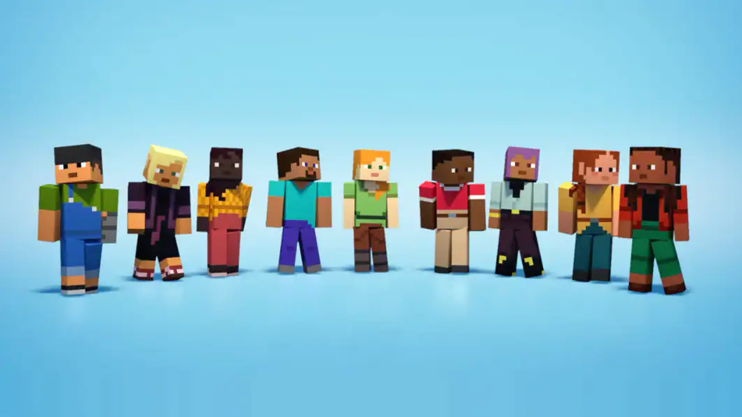 Image for Minecraft Bedrock Edition now has seven more default skins