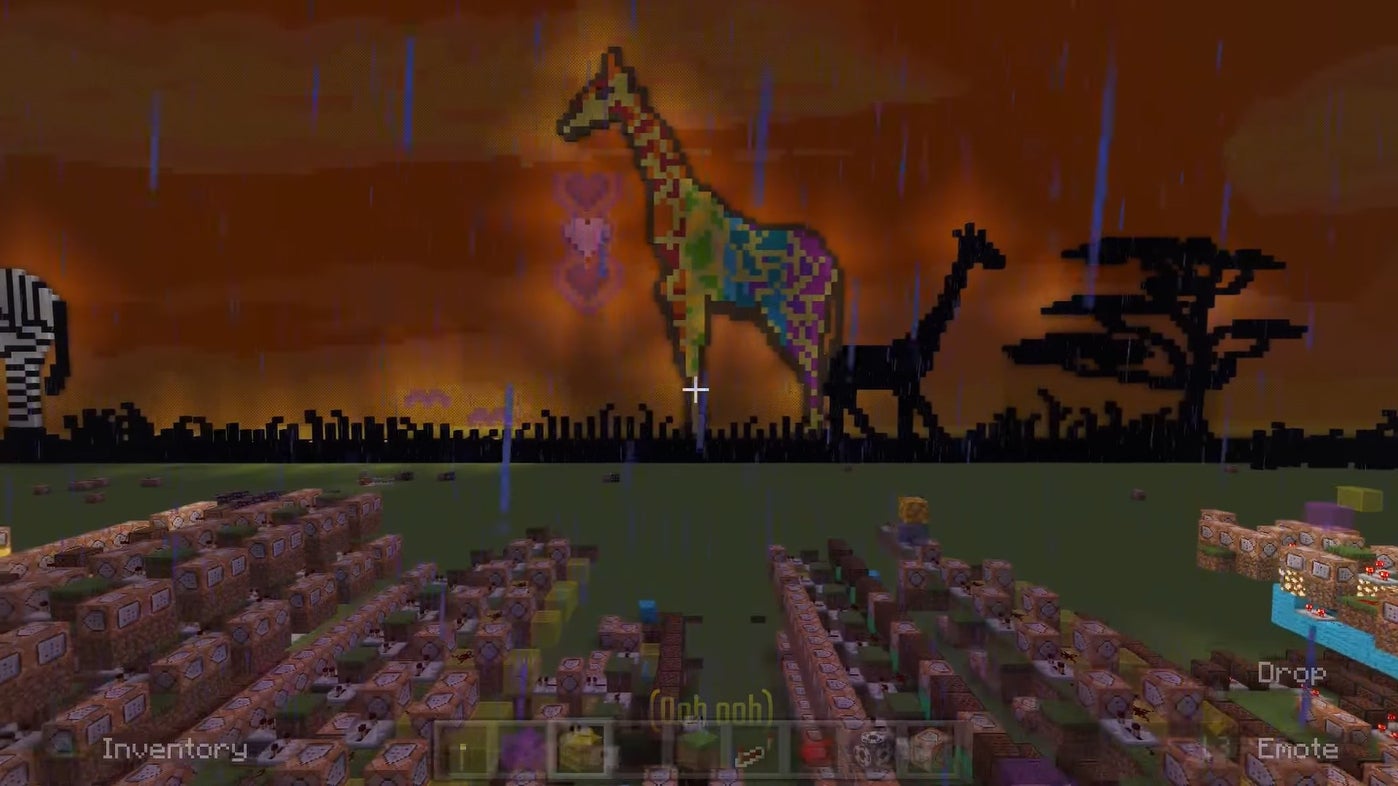 Um jogador de Minecraft criou sua própria capa do hit Africa de Toto no jogo