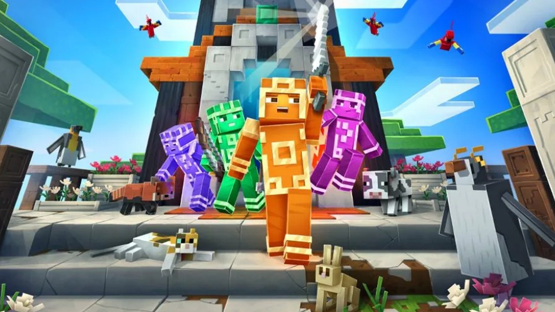 Minecraft Dungeons' Fauna Faire update adds multiplayer to its roguelike Tower mode on October 19th, 2022.