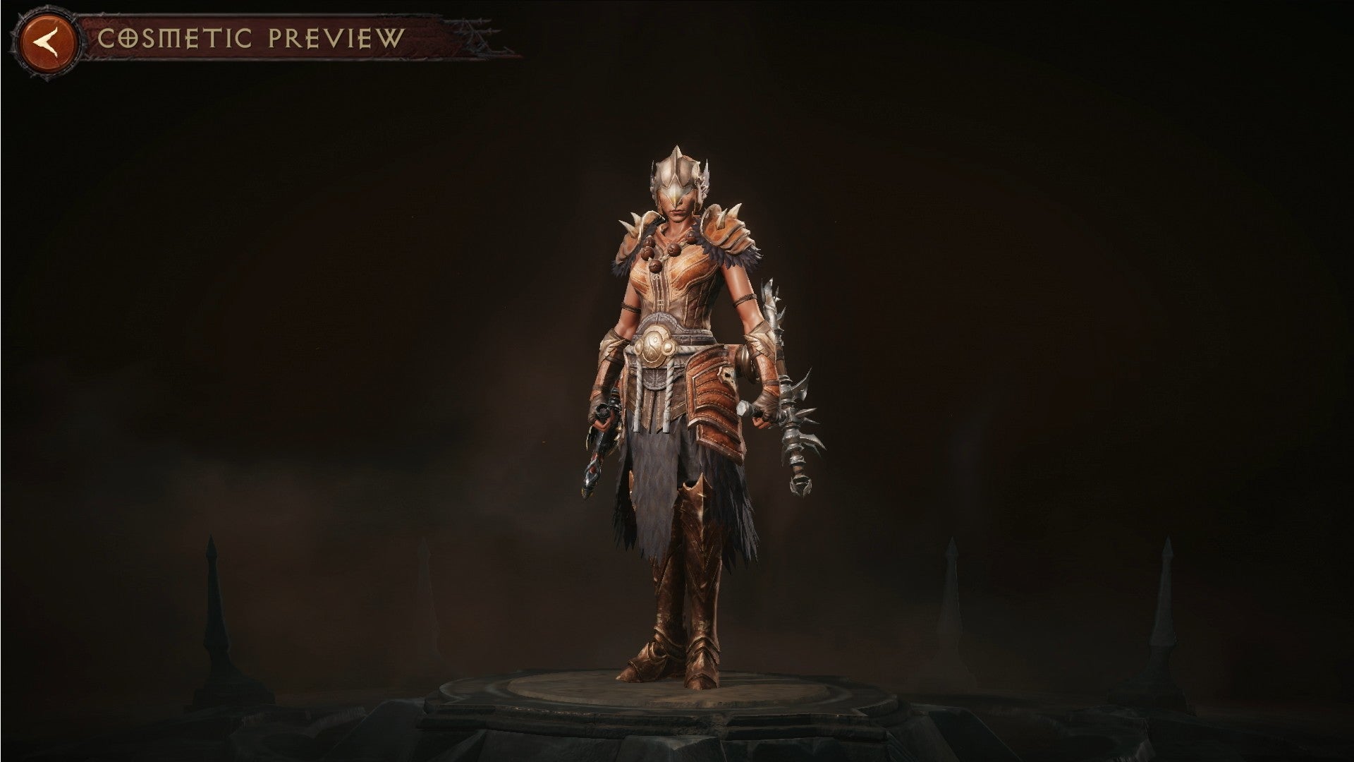 Monk wearing a full set of legendary armor in Diablo Immortal