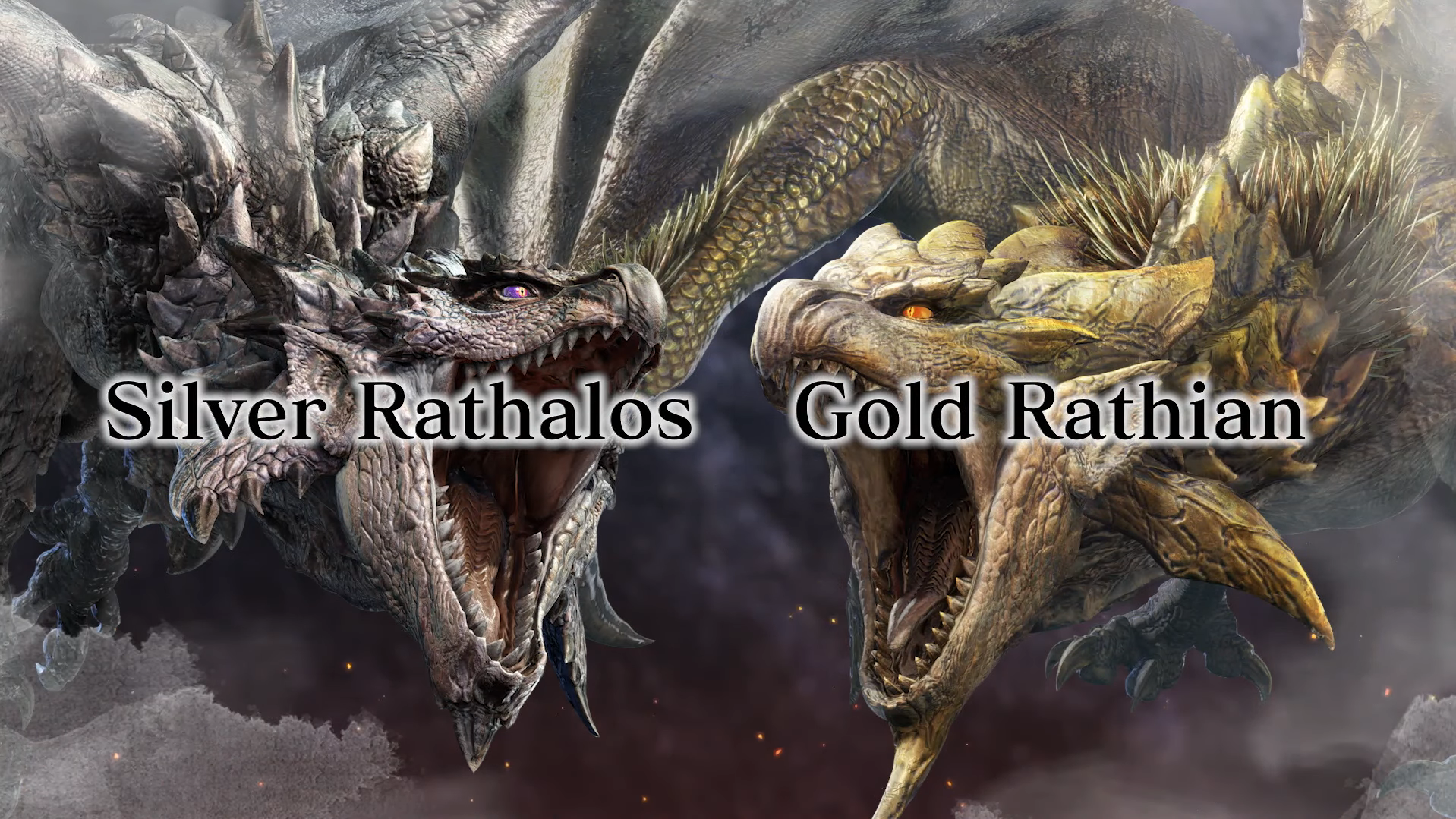 The Silver Rathalos and the Gold Rathian.