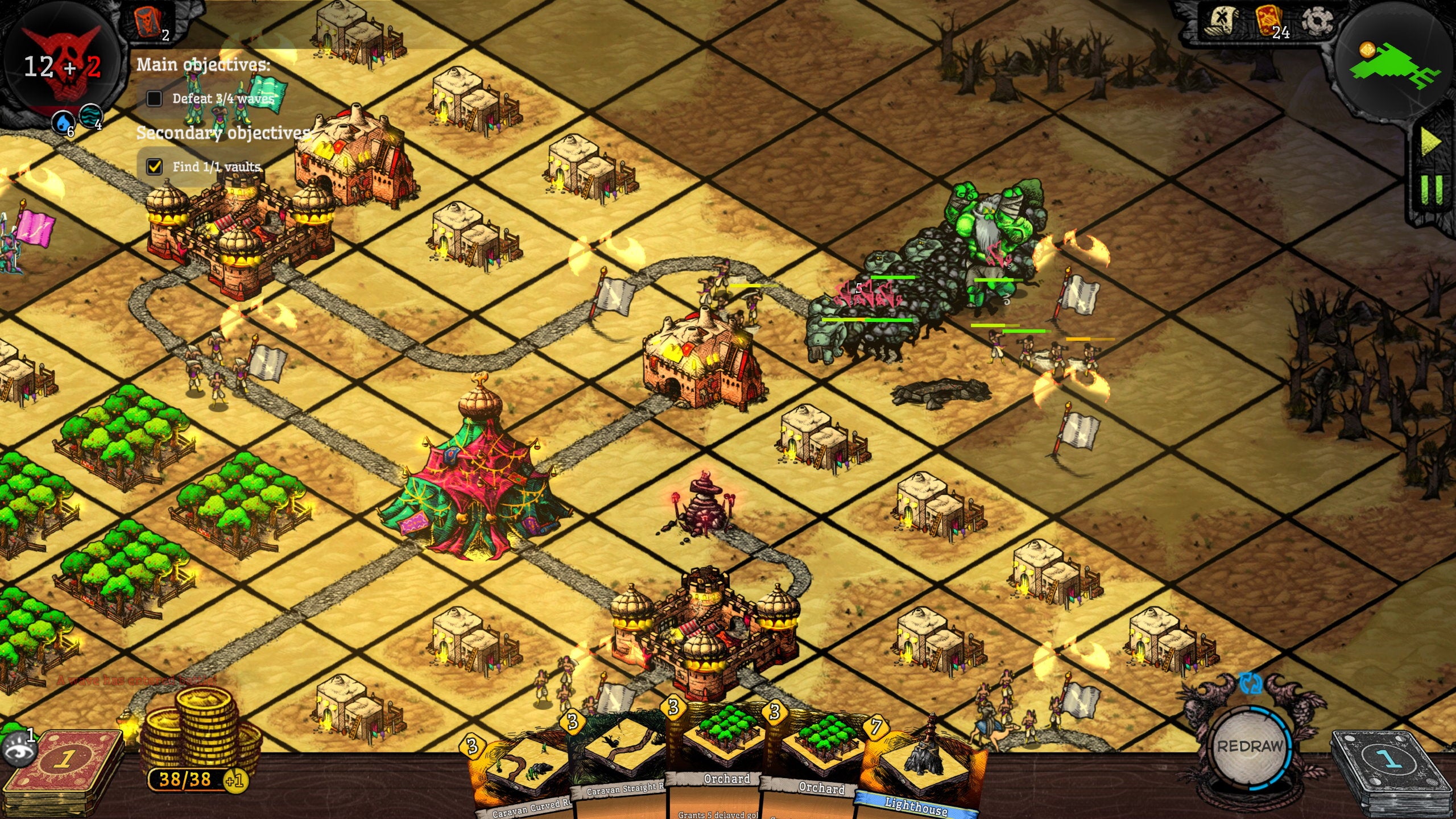 A squad of desert troops attack an oncoming orc horde in ORX