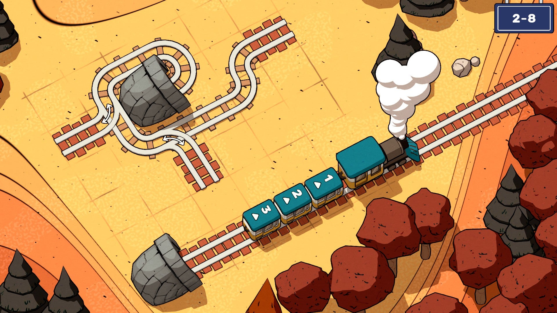 Revisão Railbound: um quebra-cabeças encantador e de primeira classe