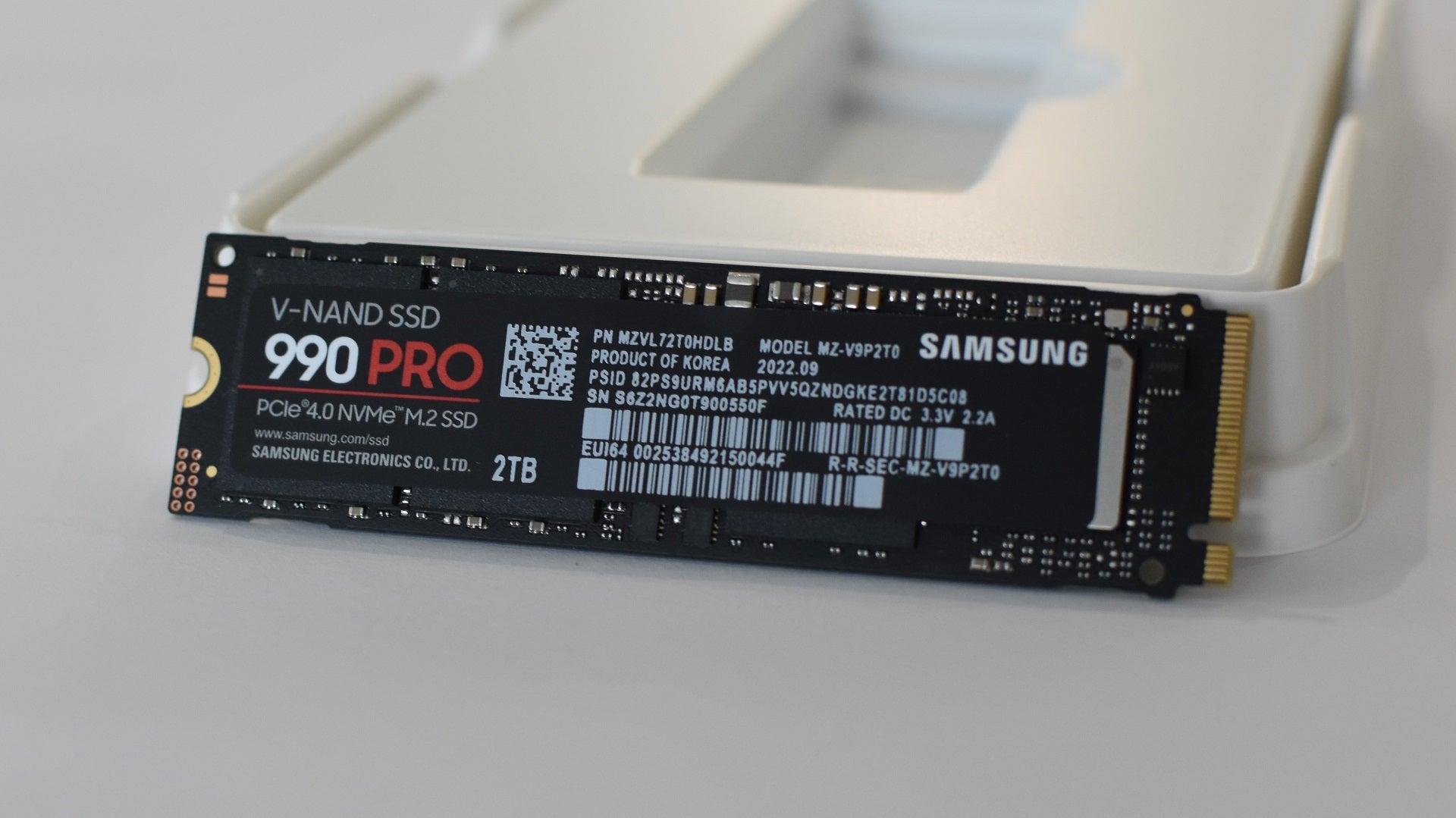 Samsung 990 Pro SSD.