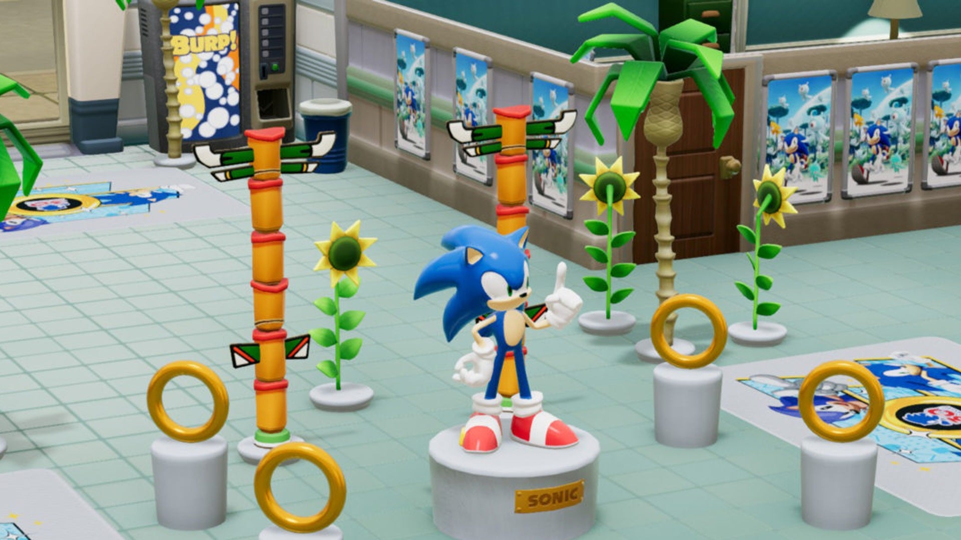 Sonic appears in Sega's Two Point Hospital.