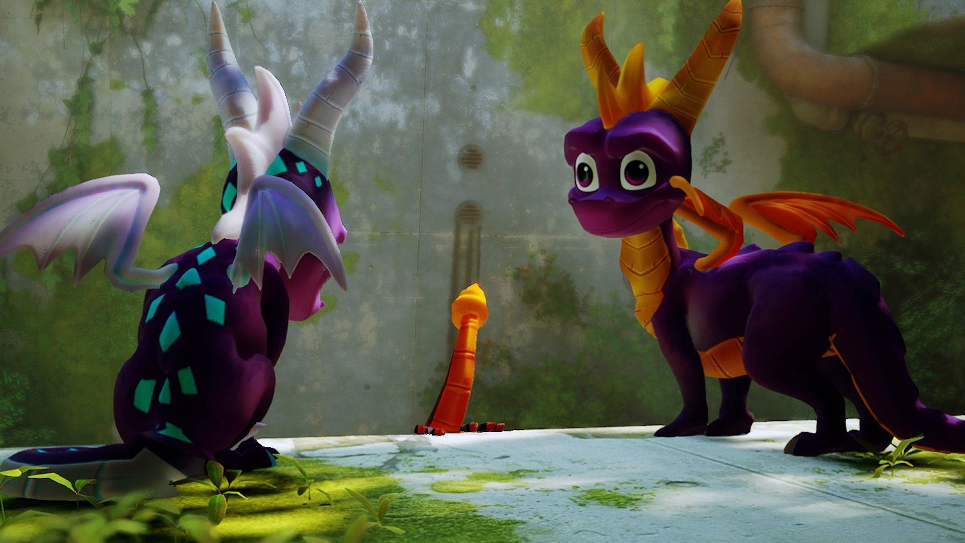 Spyro the dragon has been modded into indie hit cat sim Stray.