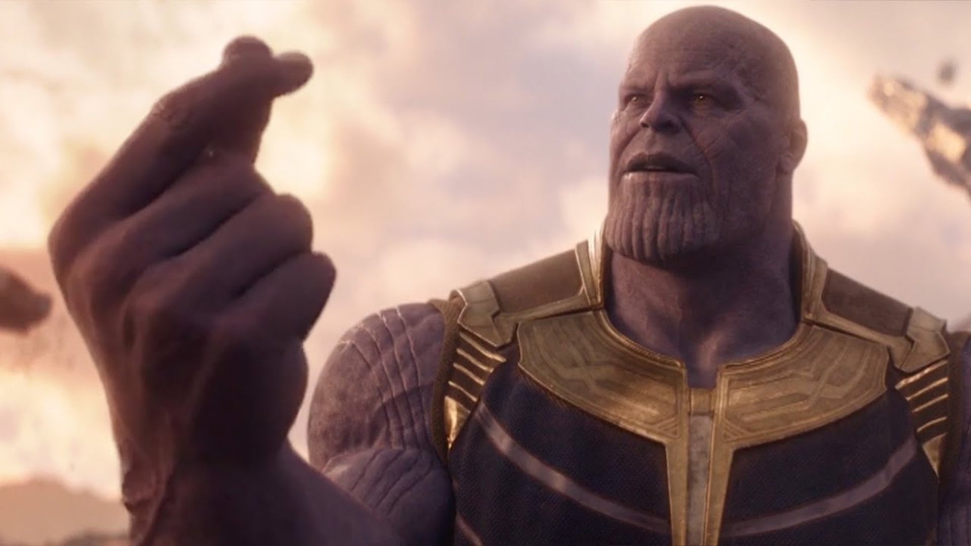 Thanos snapping his fingers