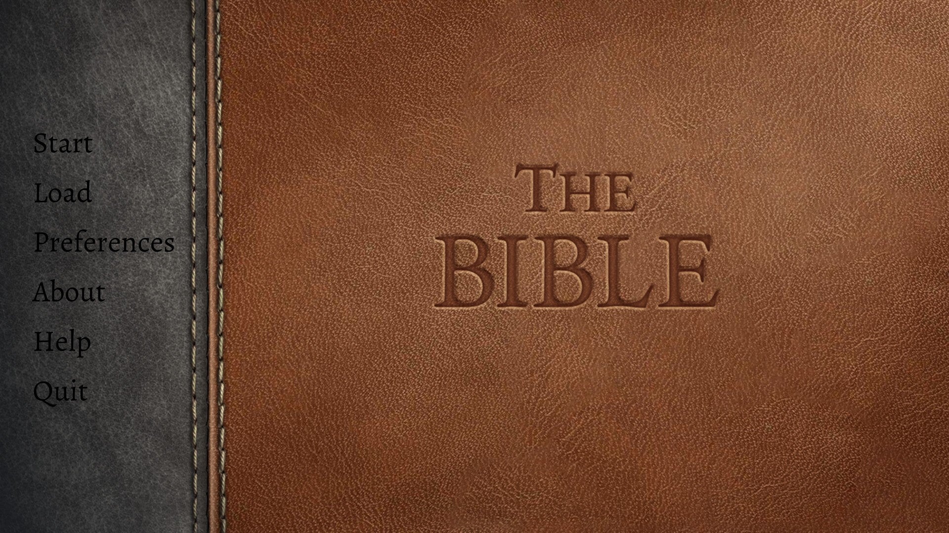 A screenshot of The Bible on Steam