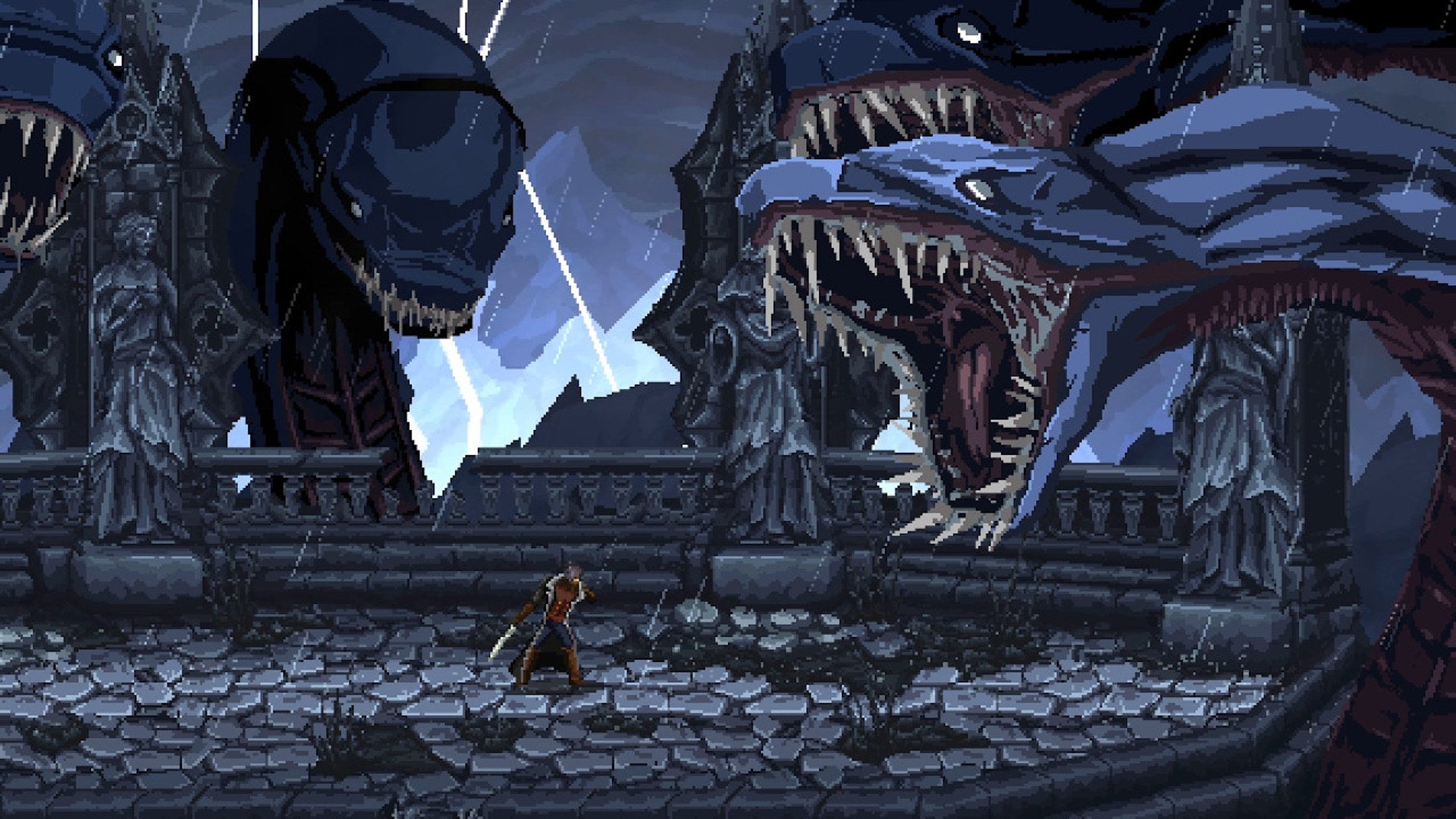 The Last Faith is a side-scrolling platformer in the Metroidvania and Soulslike styles.