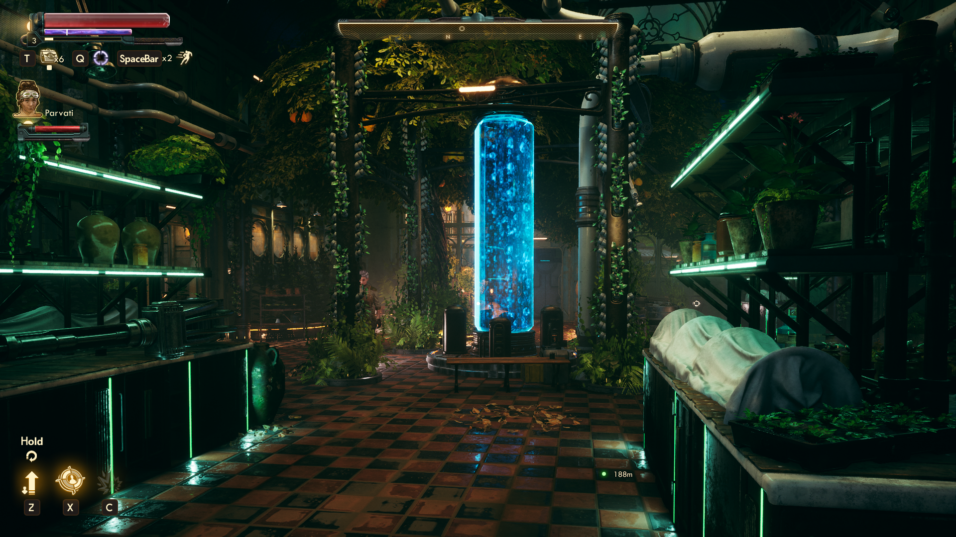 A science fiction-tinged hothouse in The Outer Worlds: Spacer's Choice Edition.