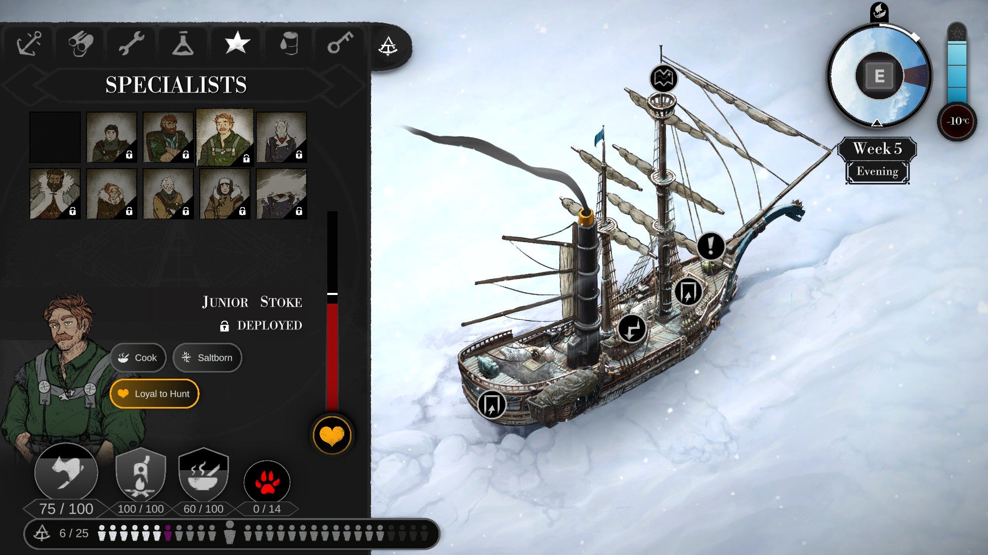 A steam ship is surrounded by ice in The Pale Beyond