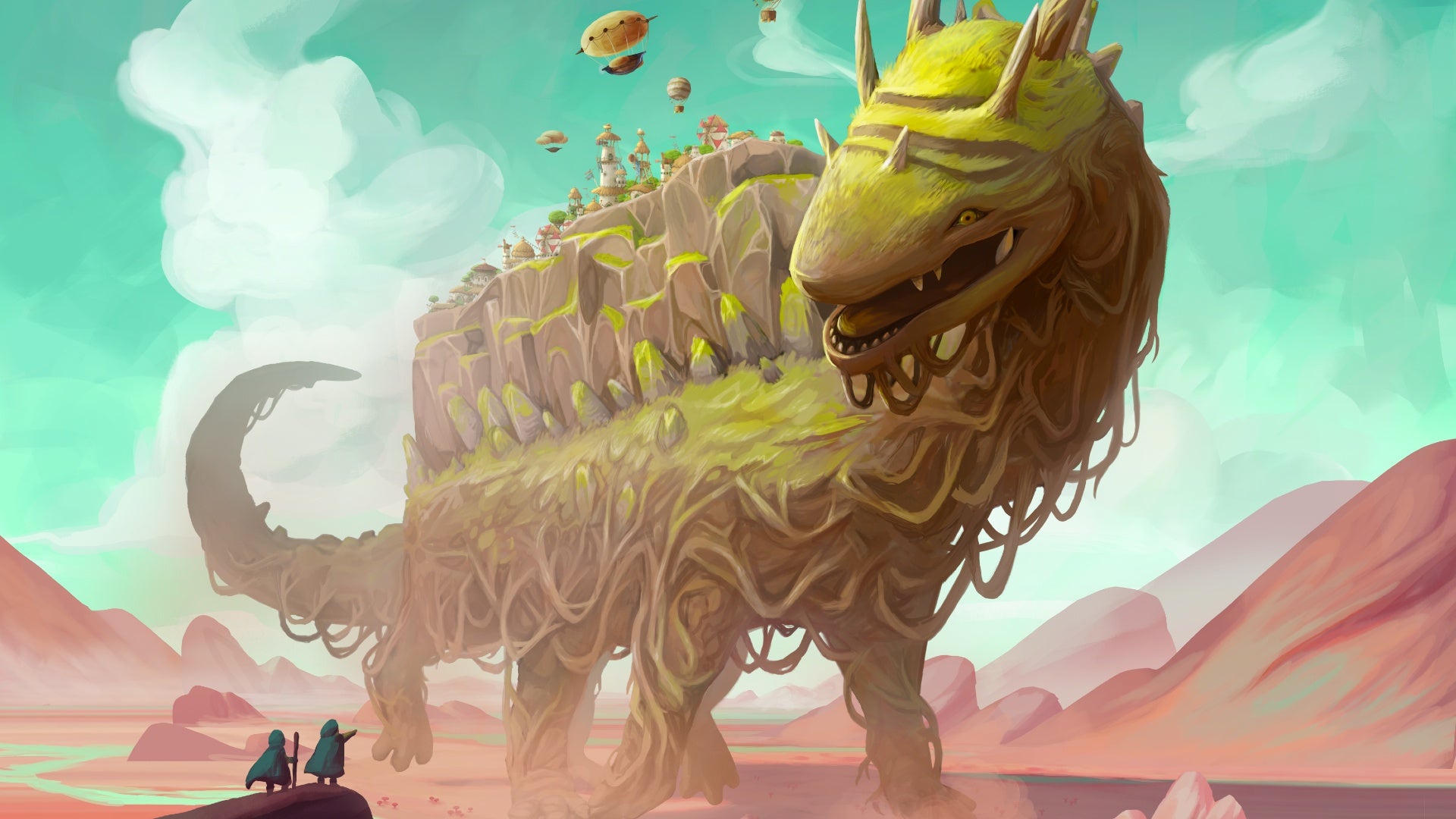 The Wandering Village is an indie city-builder that puts you in control of a tribe living on the back of a giant turtle creature.