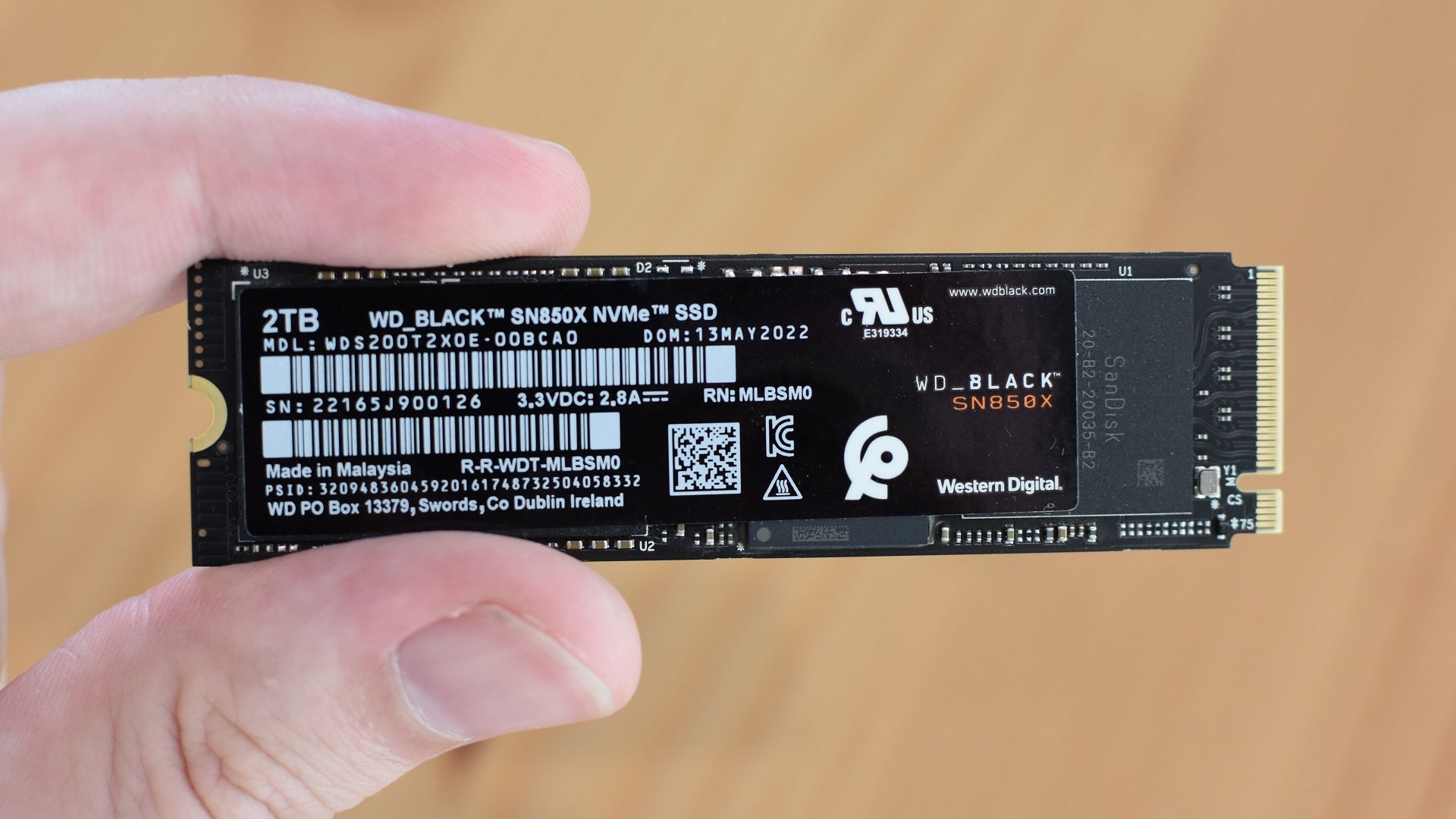 The WD Black SN850X SSD.