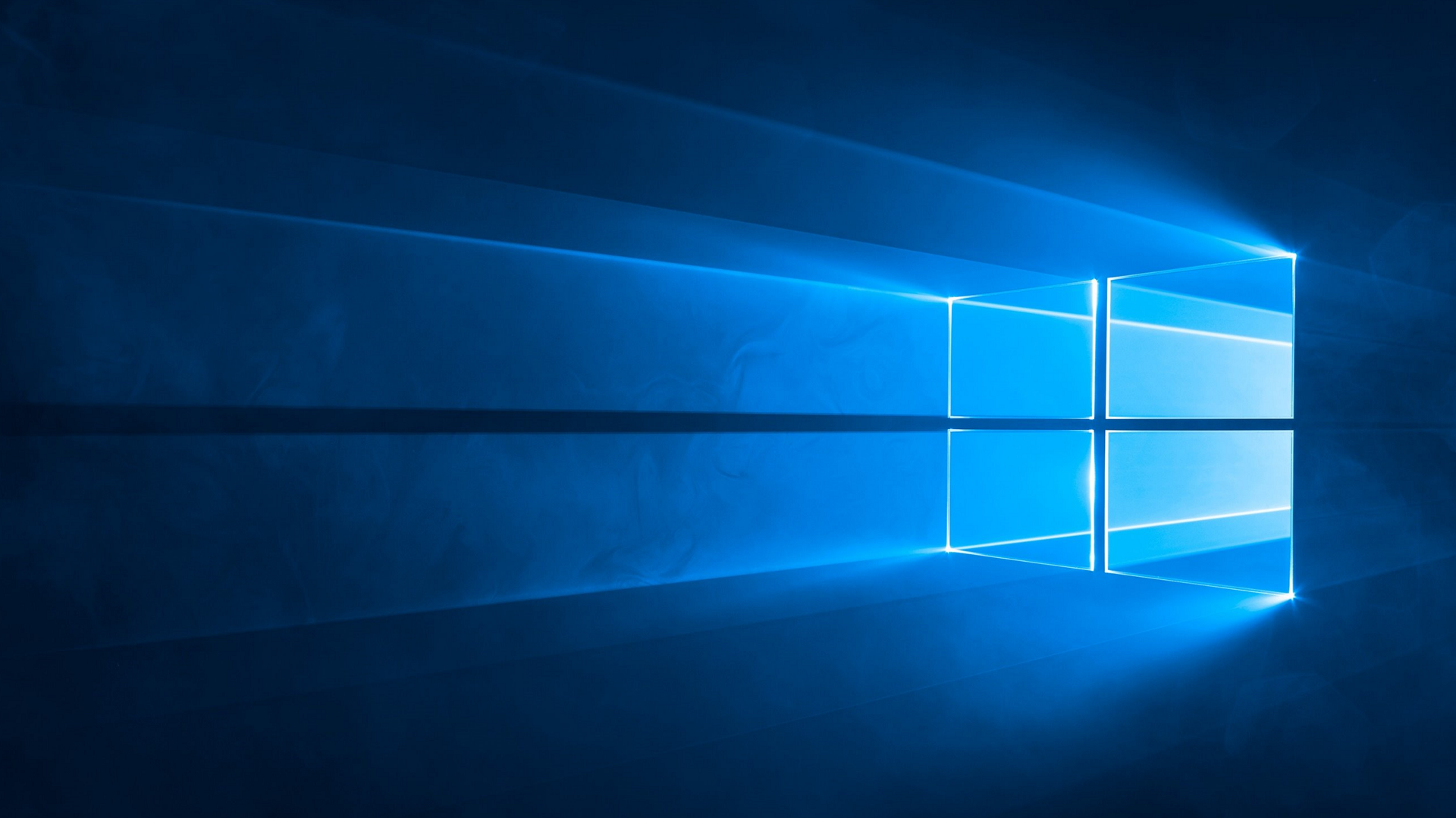 La imagen de escritorio predeterminada de Windows 10.