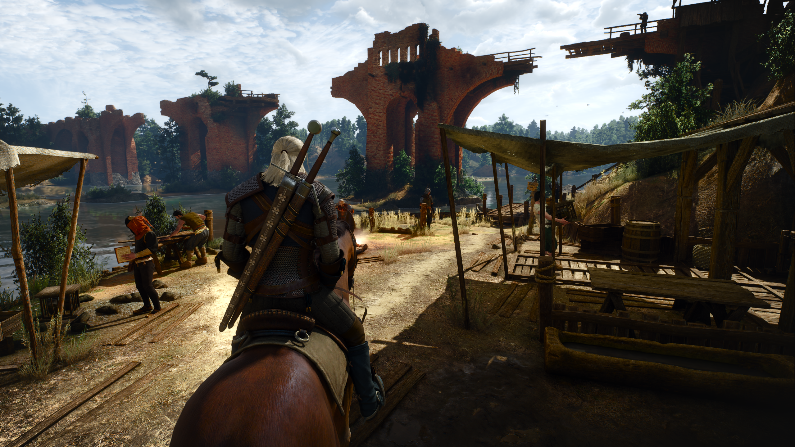 The Witcher 3: Wild Hunt running with ray traced global illumination on Quality mode.