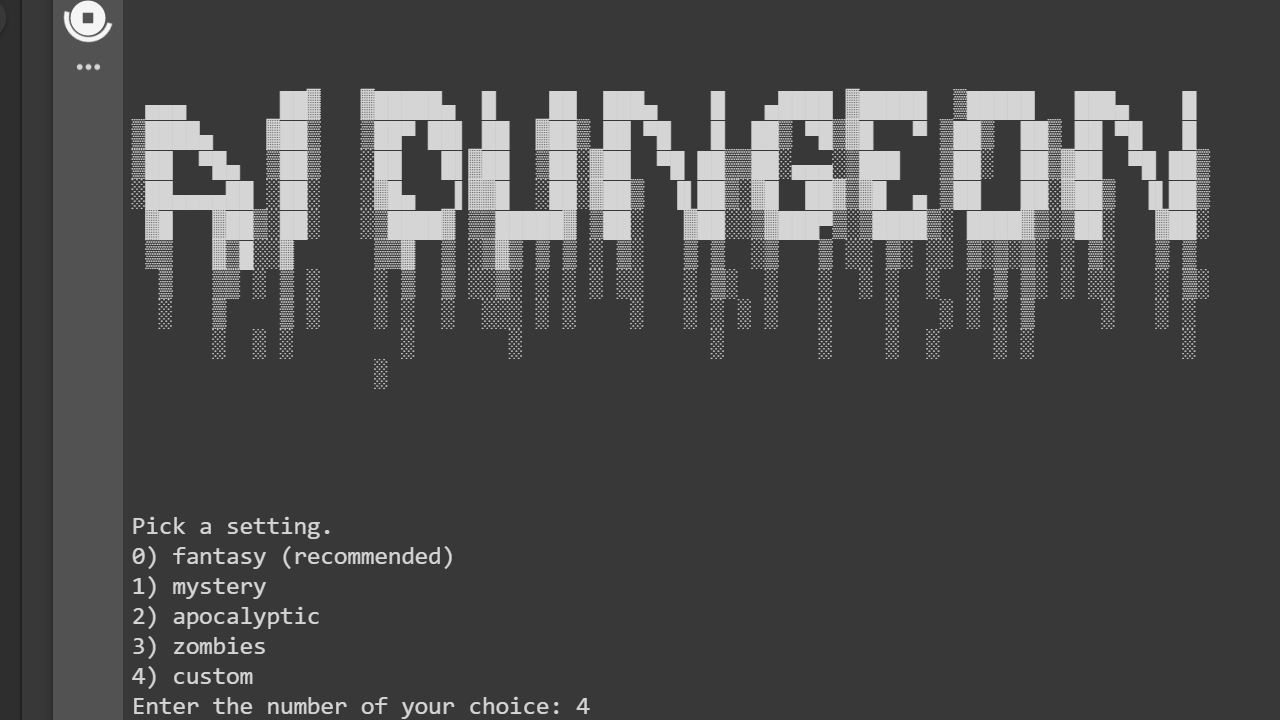 This AI text adventure generator lets you do anything you