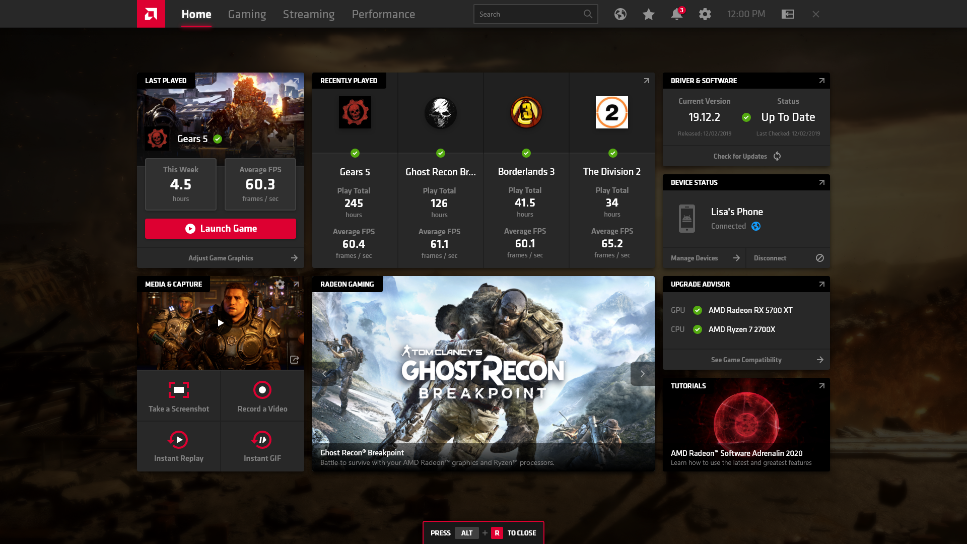 Image for AMD's Adrenalin 2020 update wants to be your new, all-in-one game launcher