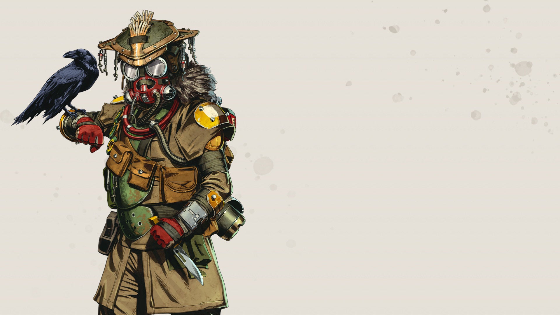 Official art of Bloodhound, one of the Apex Legends characters.