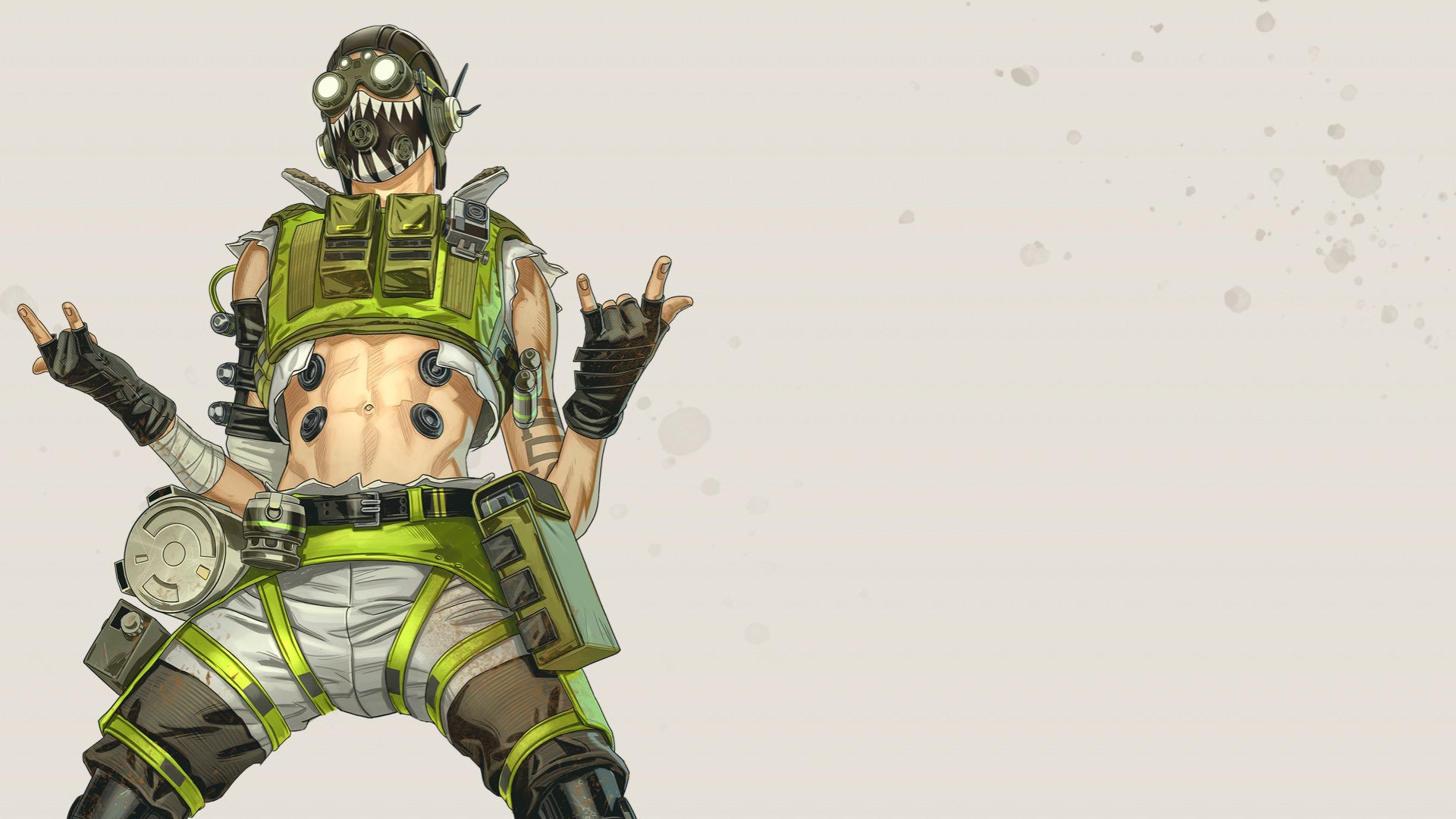 Official art of Octane, one of the Apex Legends characters.