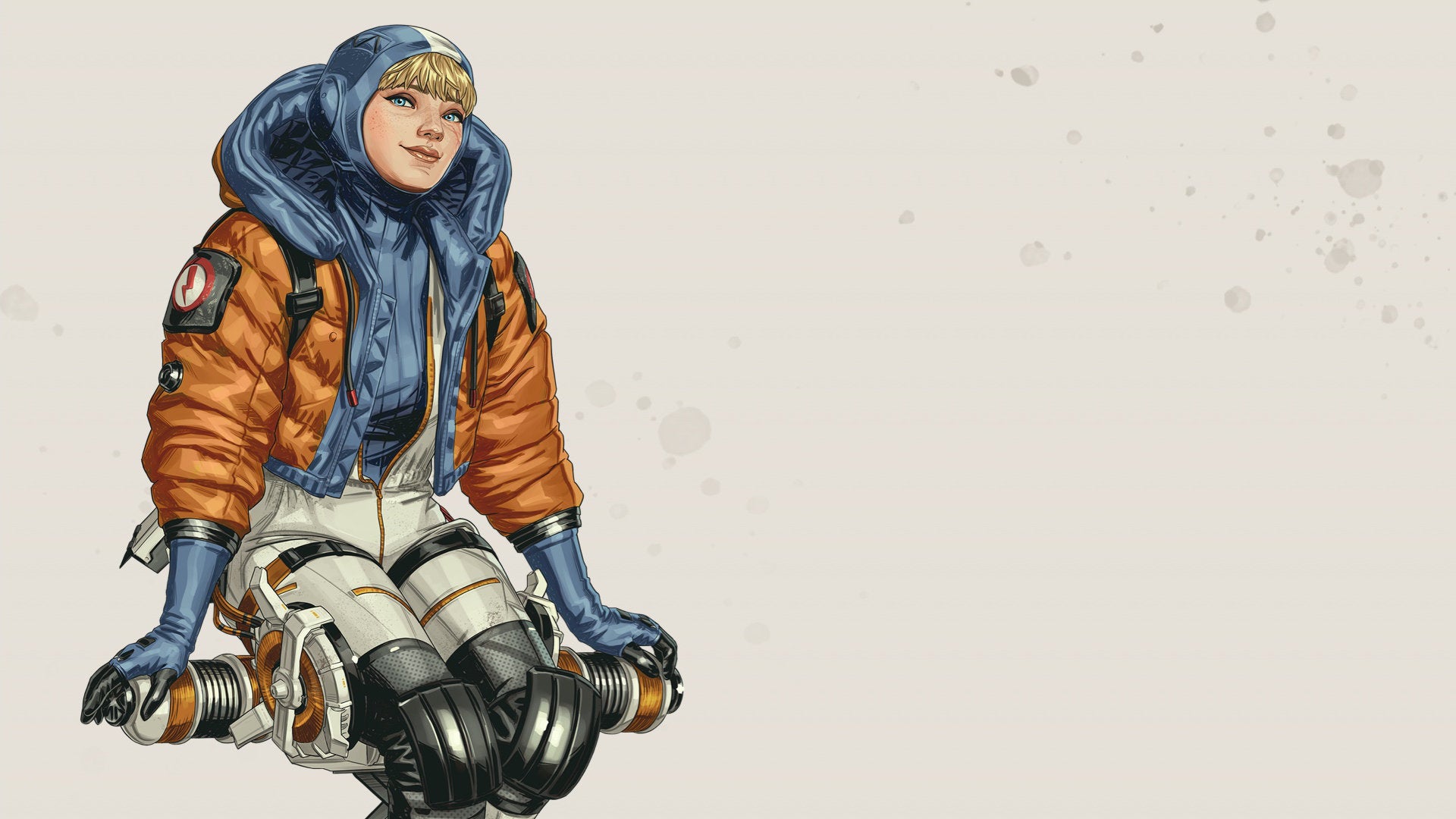 Official art of Wattson, one of the Apex Legends characters.