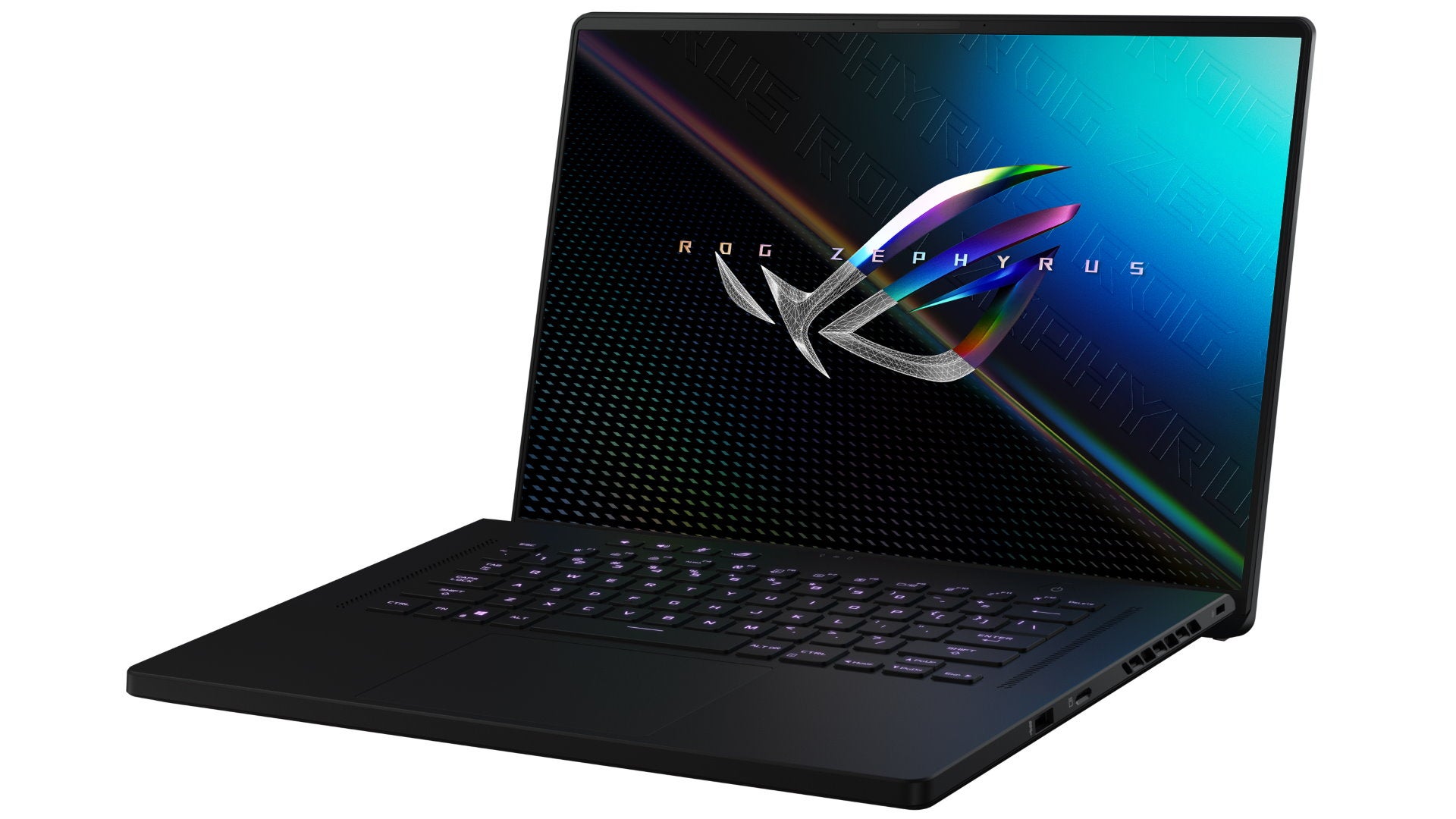 A photo of the Asus ROG Zephyrus M16 gaming laptop