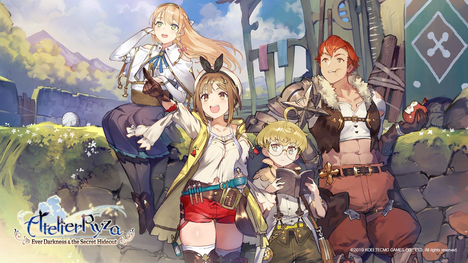 Art of the Atelier Ryza characters as seen in Atelier Ryza: Ever Darkness & The Secret Hideout