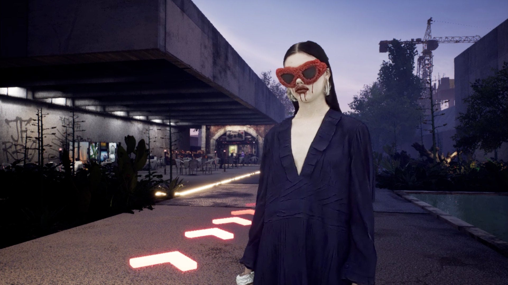 Image for This fashion brand are showing off their new looks with a cyberpunk-y video game