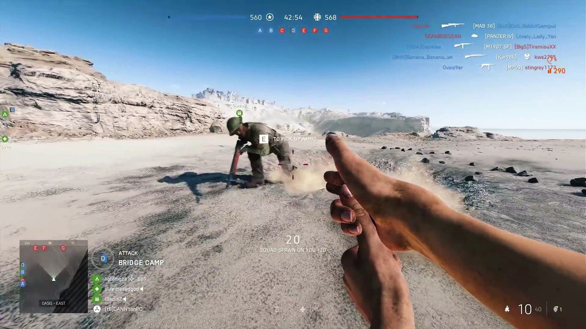 Image for Battlefield V's secret hand gun is perfectly horrifying