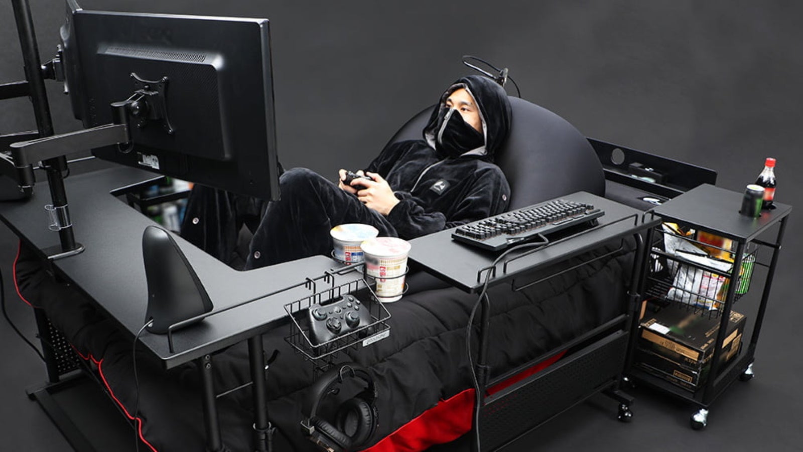 Image for This terrifying gaming bed is just a toilet short of perfection