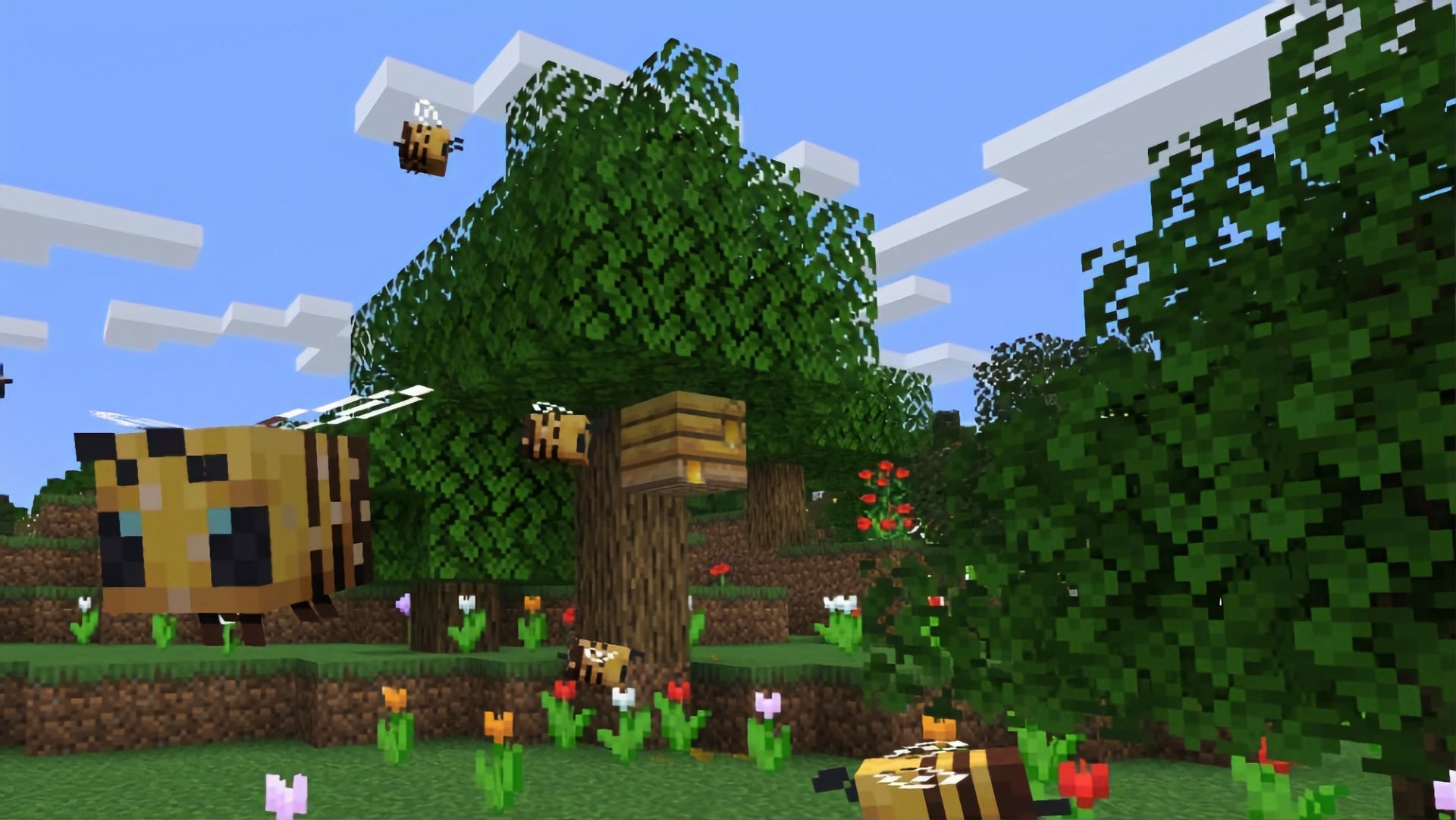 Image for The buzz about town is that Minecraft just added bees