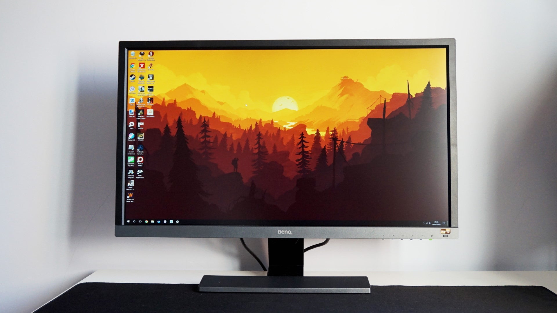 A face on photo of the BenQ EL2870U gaming monitor
