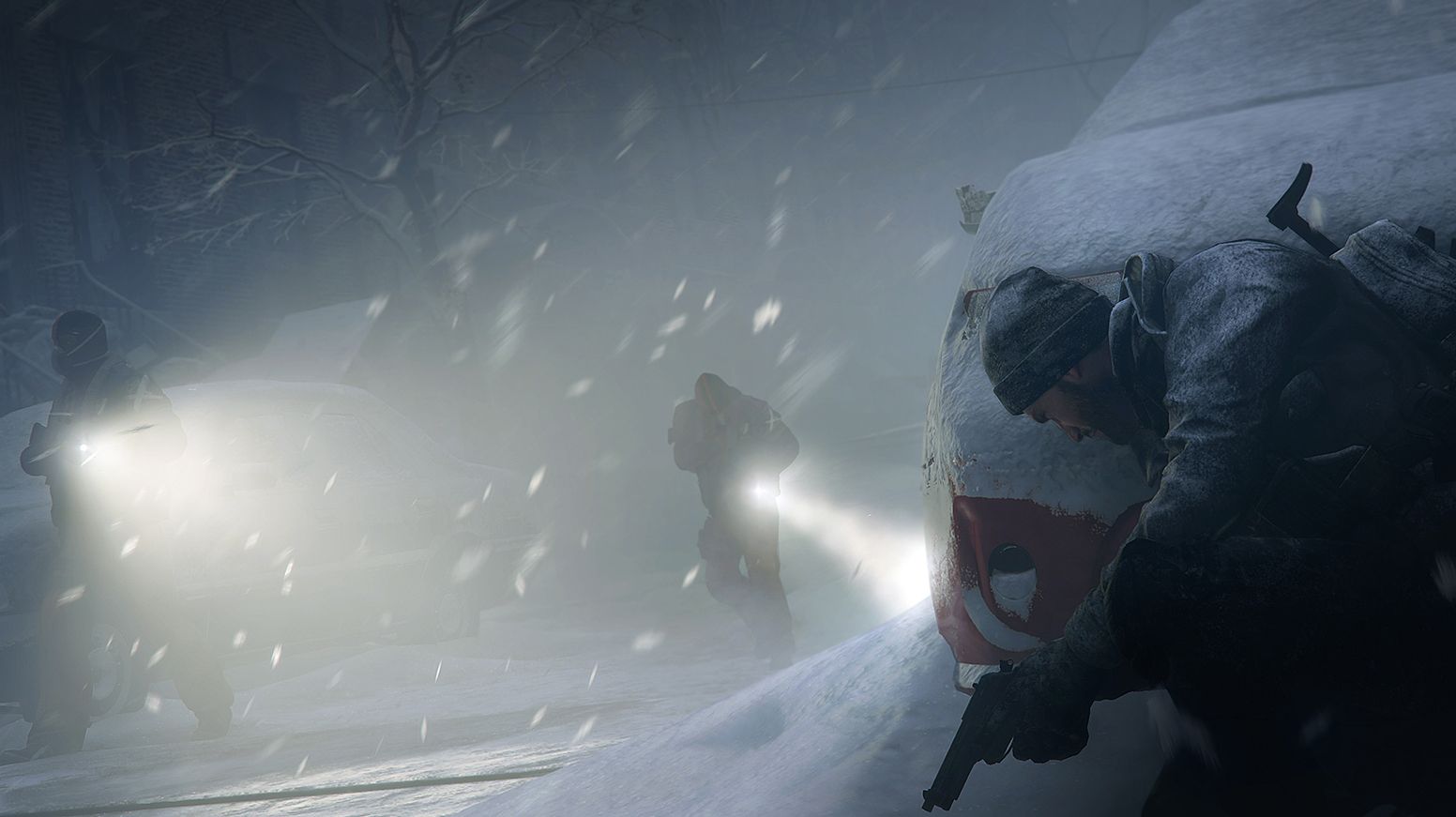 A snowy scene in Tom Clancy's The Division