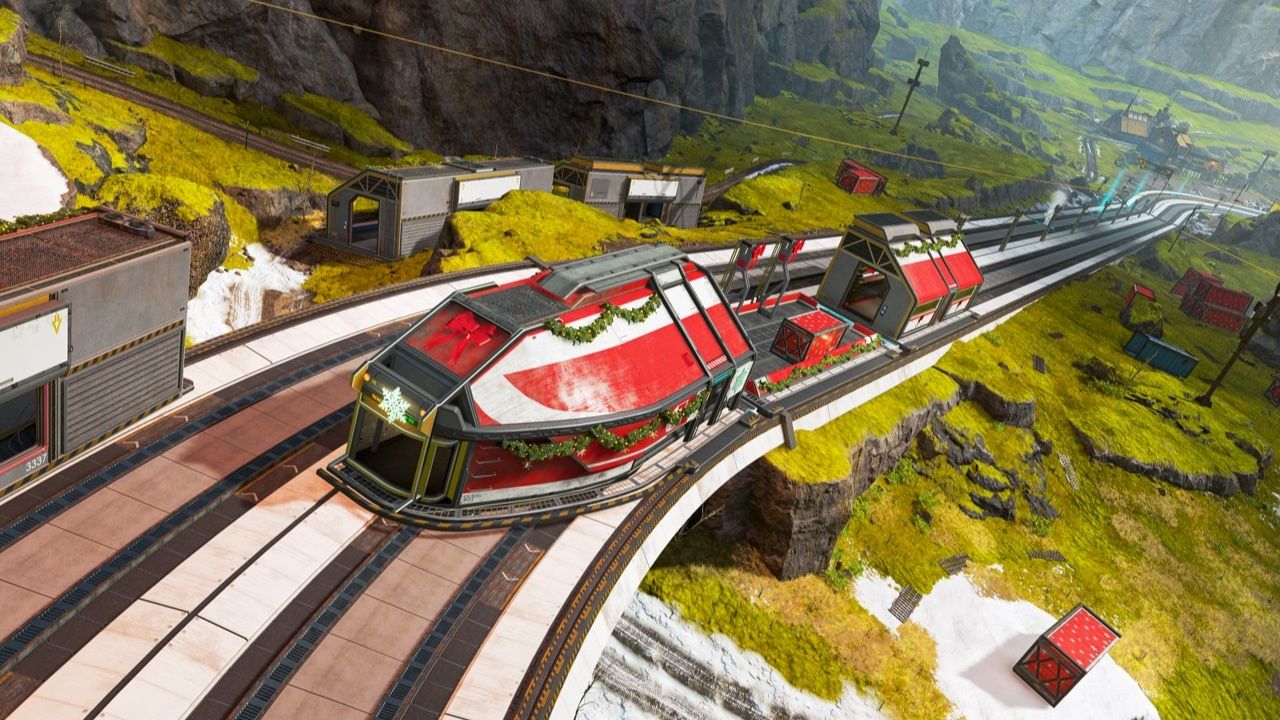 The loot train as appearing (occasionally) in Apex Legends