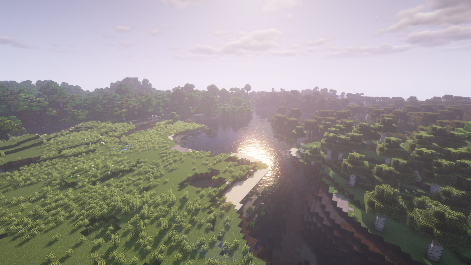 minecraft seus shaders with lens flare 1.12