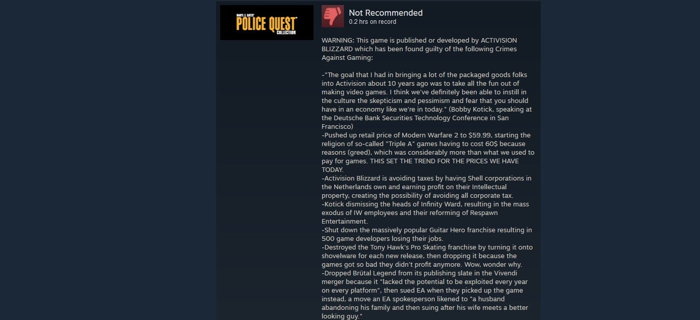 Why users write Steam reviews | Rock Paper Shotgun