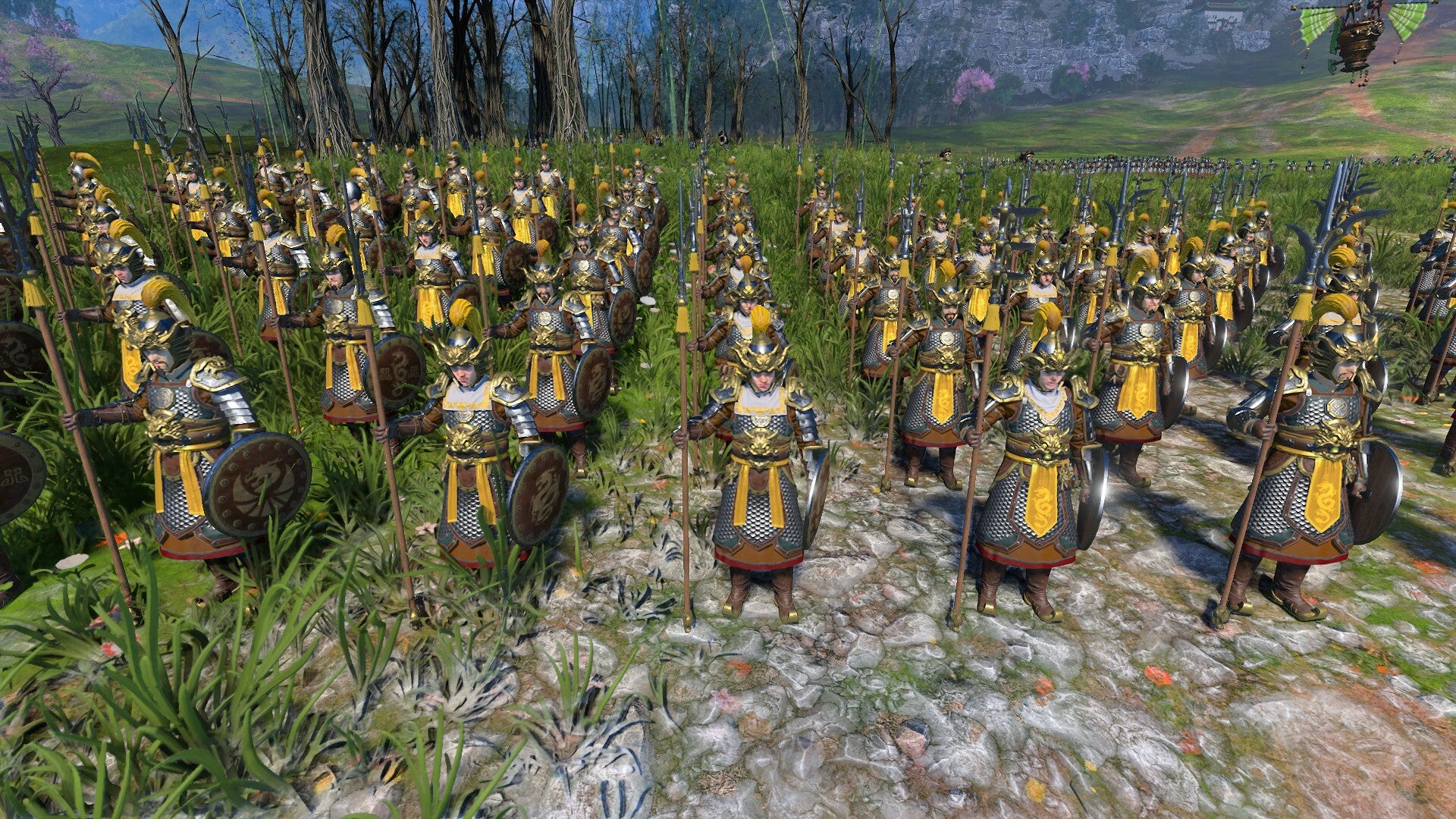 Celestial Dragon Guard, Grand Cathay’s elite infantry in Total War: Warhammer 3.