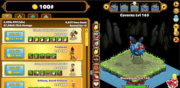 how much bandwidth does clicker heroes 2 use